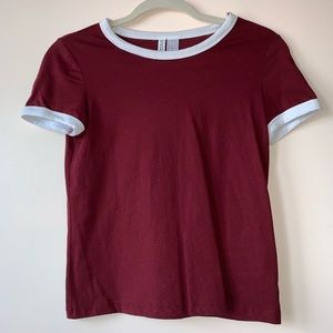 Maroon tee